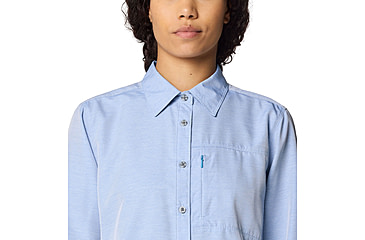 Image of Mountain Hardwear Canyon Long Sleeve Shirts - Womens, Deep Lake, M, 190423015399