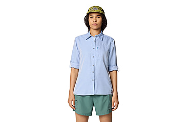 Image of Mountain Hardwear Canyon Long Sleeve Shirts - Womens, Deep Lake, M, 190423015399