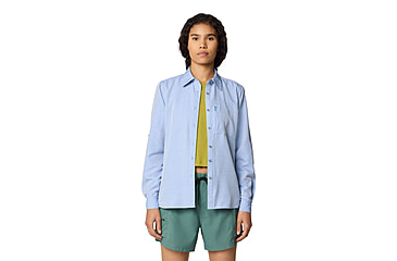 Image of Mountain Hardwear Canyon Long Sleeve Shirts - Womens, Deep Lake, M, 190423015399