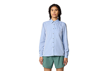 Image of Mountain Hardwear Canyon Long Sleeve Shirts - Womens, Deep Lake, M, 190423015399