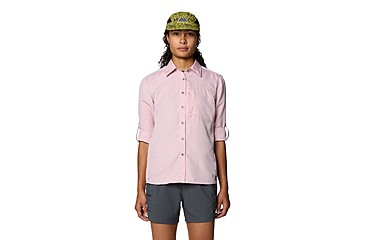 Image of Mountain Hardwear Canyon Long Sleeve Shirts - Womens, Rosehip, S, 190423015351