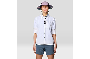 Image of Mountain Hardwear Canyon Long Sleeve Shirts - Womens, White, XXL, 190423015467