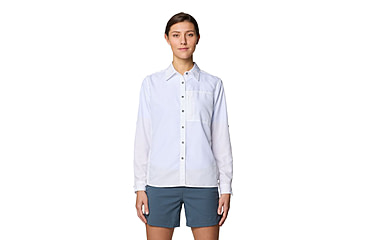 Image of Mountain Hardwear Canyon Long Sleeve Shirts - Womens, White, XXL, 190423015467