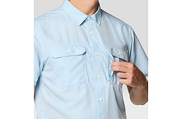 Image of Mountain Hardwear Canyon Short Sleeve - Mens, Blue Chambray, XL, 190423042913