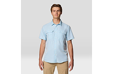 Image of Mountain Hardwear Canyon Short Sleeve - Mens, Blue Chambray, XL, 190423042913