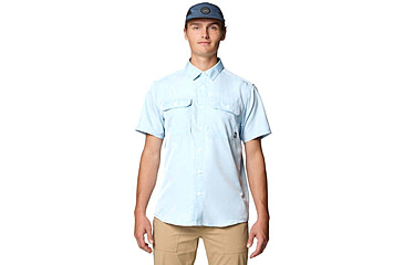 Image of Mountain Hardwear Canyon Short Sleeve - Mens, Blue Chambray, XL, 190423042913