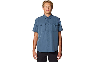 Image of Mountain Hardwear Canyon Short Sleeve - Mens, Zinc, S, 190423042807