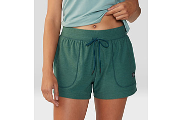 Image of Mountain Hardwear Chillaction Short - Womens, Aqua Green Heather, Small, 2067951318-S