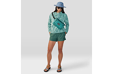 Image of Mountain Hardwear Chillaction Short - Womens, Aqua Green Heather, Small, 2067951318-S