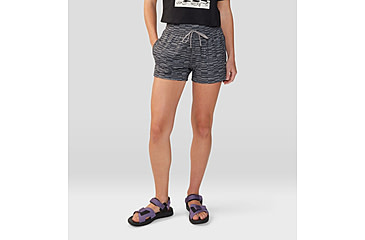 Image of Mountain Hardwear Chillaction Short - Womens, Ashen Sediment Check Print, Large, 2067951043-L