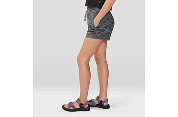 Image of Mountain Hardwear Chillaction Short - Womens, Ashen Sediment Check Print, Large, 2067951043-L