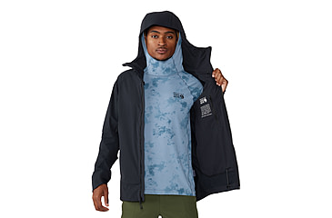 Image of Mountain Hardwear Chockstone Alpine LT Hooded Jacket - Men's, Black, L, 2063191-010-L