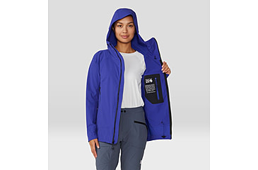 Image of Mountain Hardwear Chockstone Alpine LT Hooded Jacket - Womens, Klein Blue, Large, 2063331503-L
