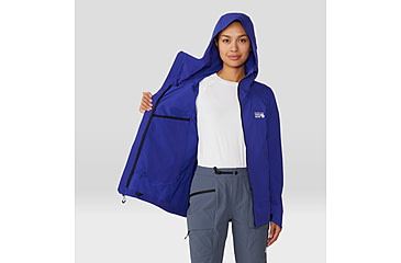 Image of Mountain Hardwear Chockstone Alpine LT Hooded Jacket - Womens, Klein Blue, Large, 2063331503-L