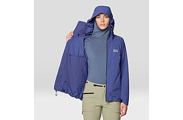 Image of Mountain Hardwear Chockstone Alpine LT Hooded Jacket - Womens, Lapis Dusk, XL, 190423053964