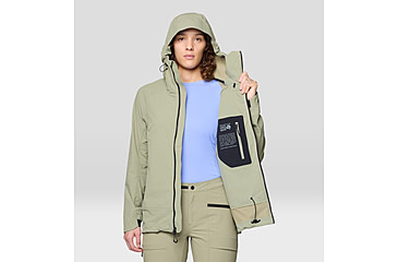 Image of Mountain Hardwear Chockstone Alpine LT Hooded Jacket - Womens, Mantis Green, SxL, 190423054022