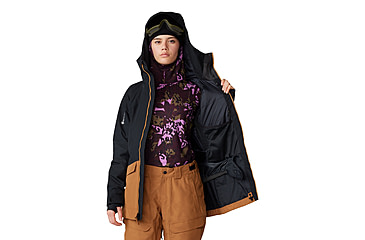 Image of Mountain Hardwear Cloud Bank Gore-Tex Jacket - Womens, Black, Copper Clay, Large, 2092451010-L