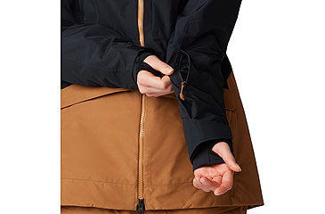 Image of Mountain Hardwear Cloud Bank Gore-Tex Jacket - Womens, Black, Copper Clay, Large, 2092451010-L
