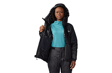 Image of Mountain Hardwear Compressor Alpine Hooded Jacket - Womens, 010, M, 2092471-010-M