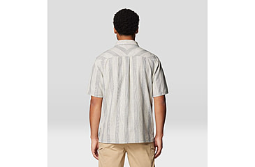 Image of Mountain Hardwear Cottonwood Camp Lite Short Sleeve Shirt - Mens, Moon Blue Strata Stripe, MxR, 190423011100