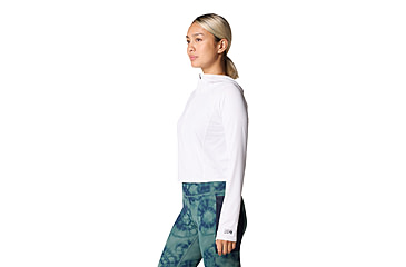 Image of Mountain Hardwear Crater Lake Half Zip Crop Hoody - Womens, 102, M, 2068771-102-M