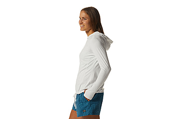 Image of Mountain Hardwear Crater Lake Long Sleeve Hoody - Women's, Fogbank, S, 1829681-102-S