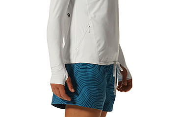 Image of Mountain Hardwear Crater Lake Long Sleeve Hoody - Women's, Fogbank, S, 1829681-102-S