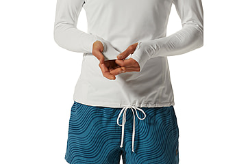 Image of Mountain Hardwear Crater Lake Long Sleeve Hoody - Women's, Fogbank, S, 1829681-102-S