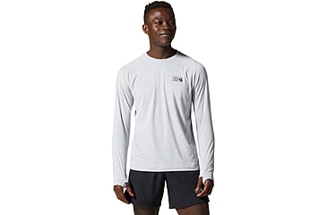 Image of Mountain Hardwear Crater Lake Long Sleeve Top - Men's, Glacial, Small, 1982421097-S