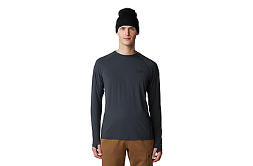 Image of Mountain Hardwear Crater Lake Long Sleeve Tops - Mens, 004, XL, 1982421-004-XL