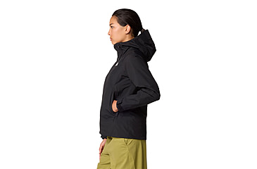 Image of Mountain Hardwear Dry Times Hooded Jacket - Womens, Black, L, 190423045914
