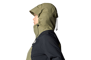 Image of Mountain Hardwear Dry Times Hooded Jacket - Womens, Mission Olive, Black, S, 190423045839