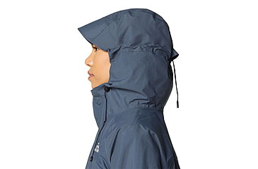 Image of Mountain Hardwear Dry Times Hooded Jacket - Womens, Moon Blue, S, 190423045884