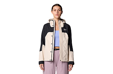 Image of Mountain Hardwear Dry Times Hooded Jacket - Womens, Talc, Black, XL, 190423045792