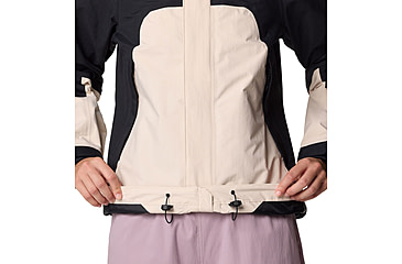 Image of Mountain Hardwear Dry Times Hooded Jacket - Womens, Talc, Black, XL, 190423045792