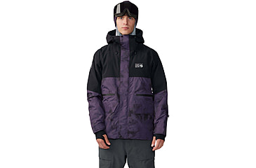 Image of Mountain Hardwear First Tracks Jacket - Mens, Blurple Ice Dye Print, Large, 2043331598BIDP-L