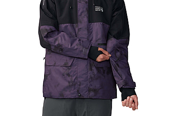 Image of Mountain Hardwear First Tracks Jacket - Mens, Blurple Ice Dye Print, Large, 2043331598BIDP-L