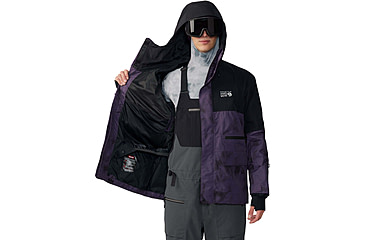 Image of Mountain Hardwear First Tracks Jacket - Mens, Blurple Ice Dye Print, Large, 2043331598BIDP-L