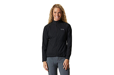 Image of Mountain Hardwear Kor AirShell Full Zip Jacket - Womens, Black, Large, 1985081010-L