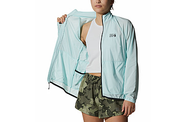 Image of Mountain Hardwear Kor AirShell Full Zip Jackets - Womens, Pale Ice, Extra Large, 1985081428-Pale Ice-XL