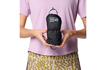 Image of Mountain Hardwear Kor Airshell Hooded Jacket - Womens, Black, XS, 190423039821