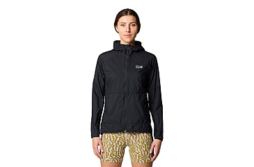 Image of Mountain Hardwear Kor Airshell Hooded Jacket - Womens, Black, XS, 190423039821