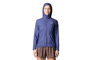 Image of Mountain Hardwear Kor Airshell Hooded Jacket - Womens, Lapis Dusk, XS, 190423039777