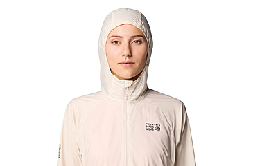 Image of Mountain Hardwear Kor Airshell Hooded Jacket - Womens, Talc, L, 190423039630