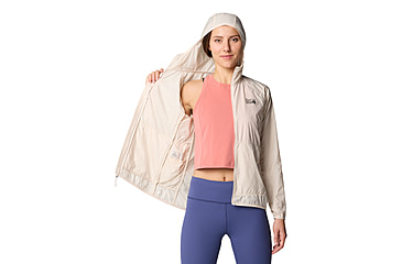 Image of Mountain Hardwear Kor Airshell Hooded Jacket - Womens, Talc, L, 190423039630