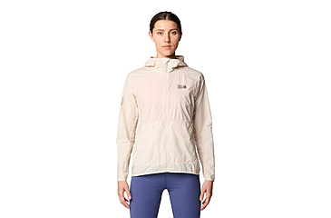 Image of Mountain Hardwear Kor Airshell Hooded Jacket - Womens, Talc, L, 190423039630