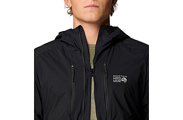 Image of Mountain Hardwear Kor AirShell Hybrid Hooded Jacket - Mens, Black, M, 190423029501