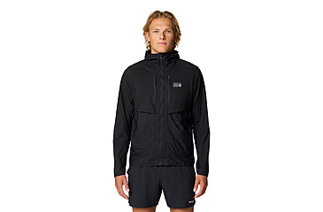 Image of Mountain Hardwear Kor AirShell Hybrid Hooded Jacket - Mens, Black, M, 190423029501