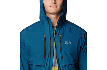 Image of Mountain Hardwear Kor AirShell Hybrid Hooded Jacket - Mens, Dark Caspian, M, 190423029457