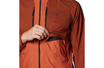 Image of Mountain Hardwear Kor AirShell Hybrid Hooded Jacket - Mens, Iron Oxide, Raw Carnelian, S, 190423029419